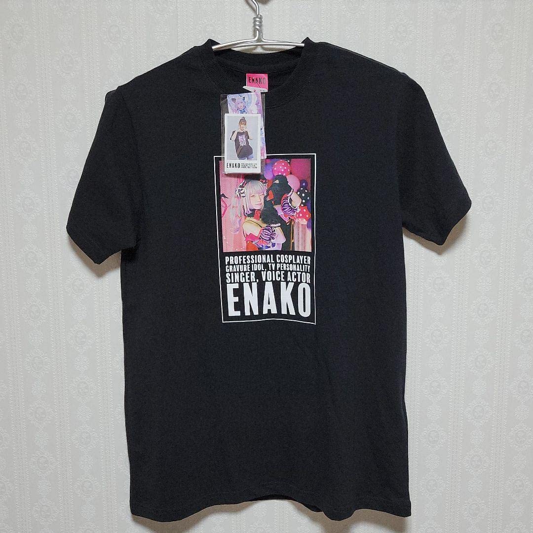 Amazon.co.jp: えなこxしまむら コラボ Tシャツ 黒 Mサイズ : おもちゃ 