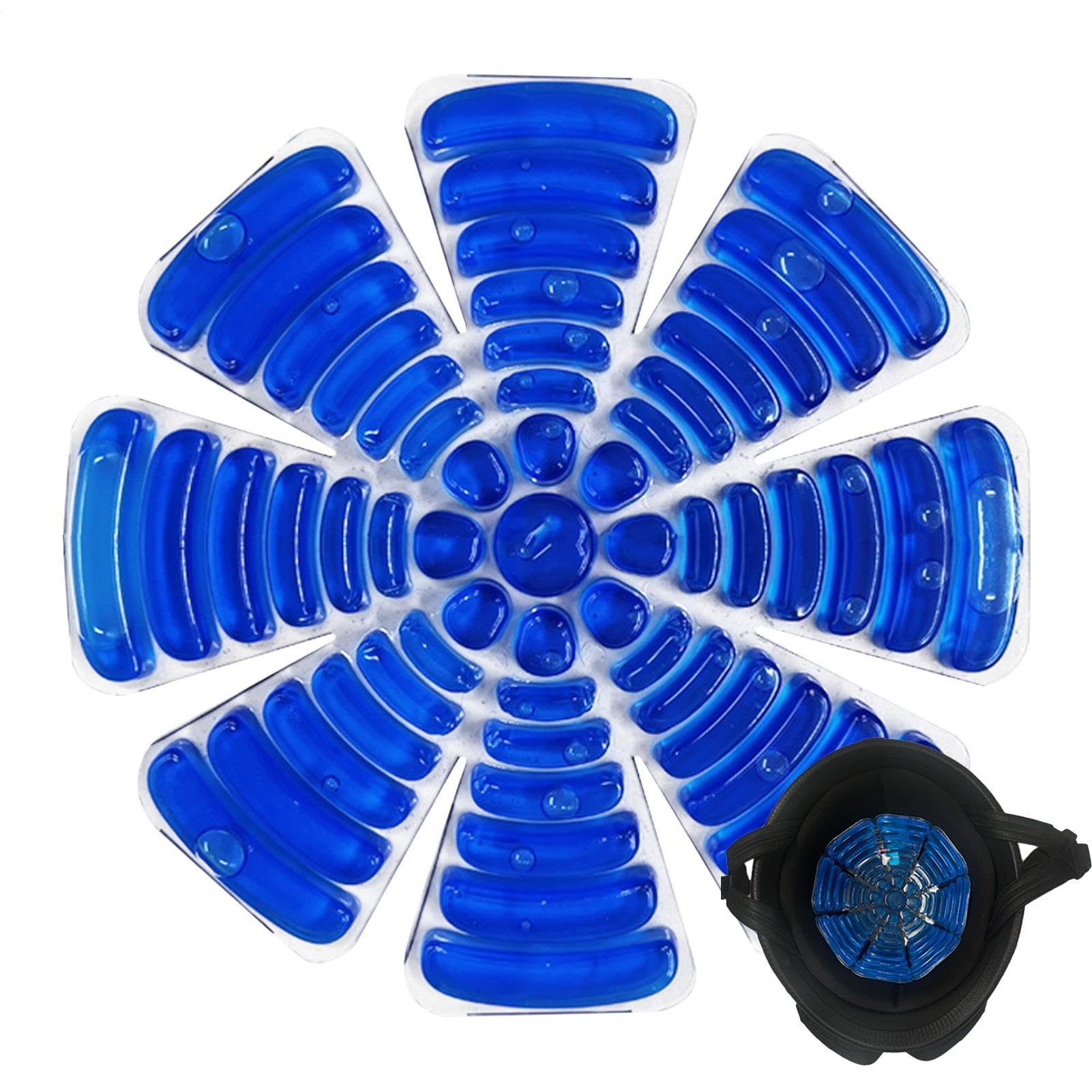 Hard Hat Ice Pack Insert, Head Cooler Pad, Riding Helmet Cooling Liner, Soothing Relief Pack for Fever, Migraña, and Staying Cool in Hot Weather or Work Conditions