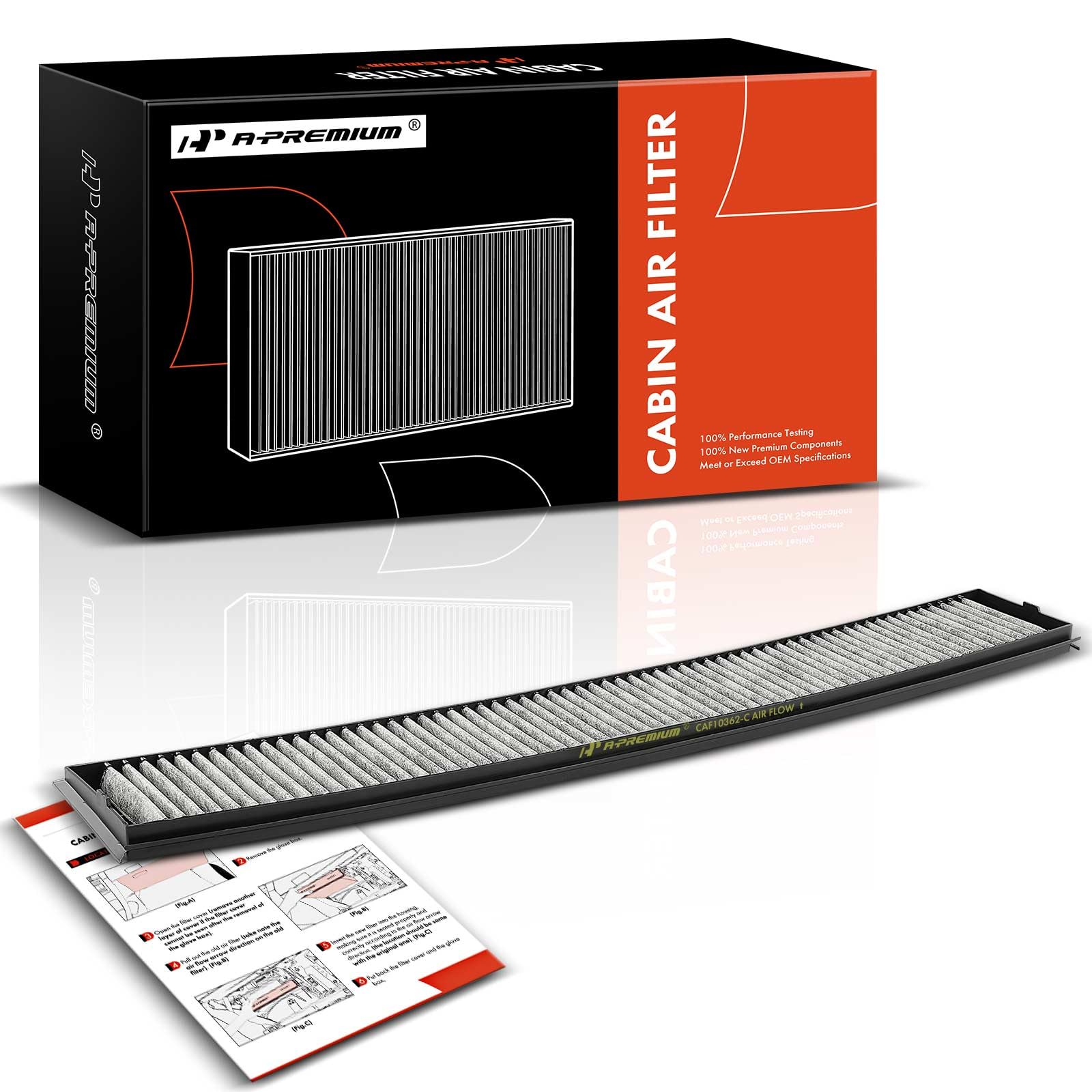 A-Premium Oil Filter 2-Pack For BMW & Ford GT - 10K Miles Protection