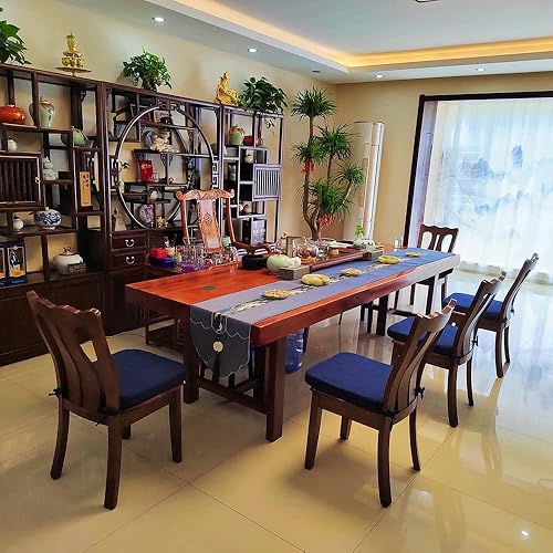 Miniatura 2 de Paquete de 4 cojines para sillas de cocina, 4 cojines de asiento de interior de 16 x 16 x 2 pulgadas, relleno de esponja de densidad, cómodo alivio