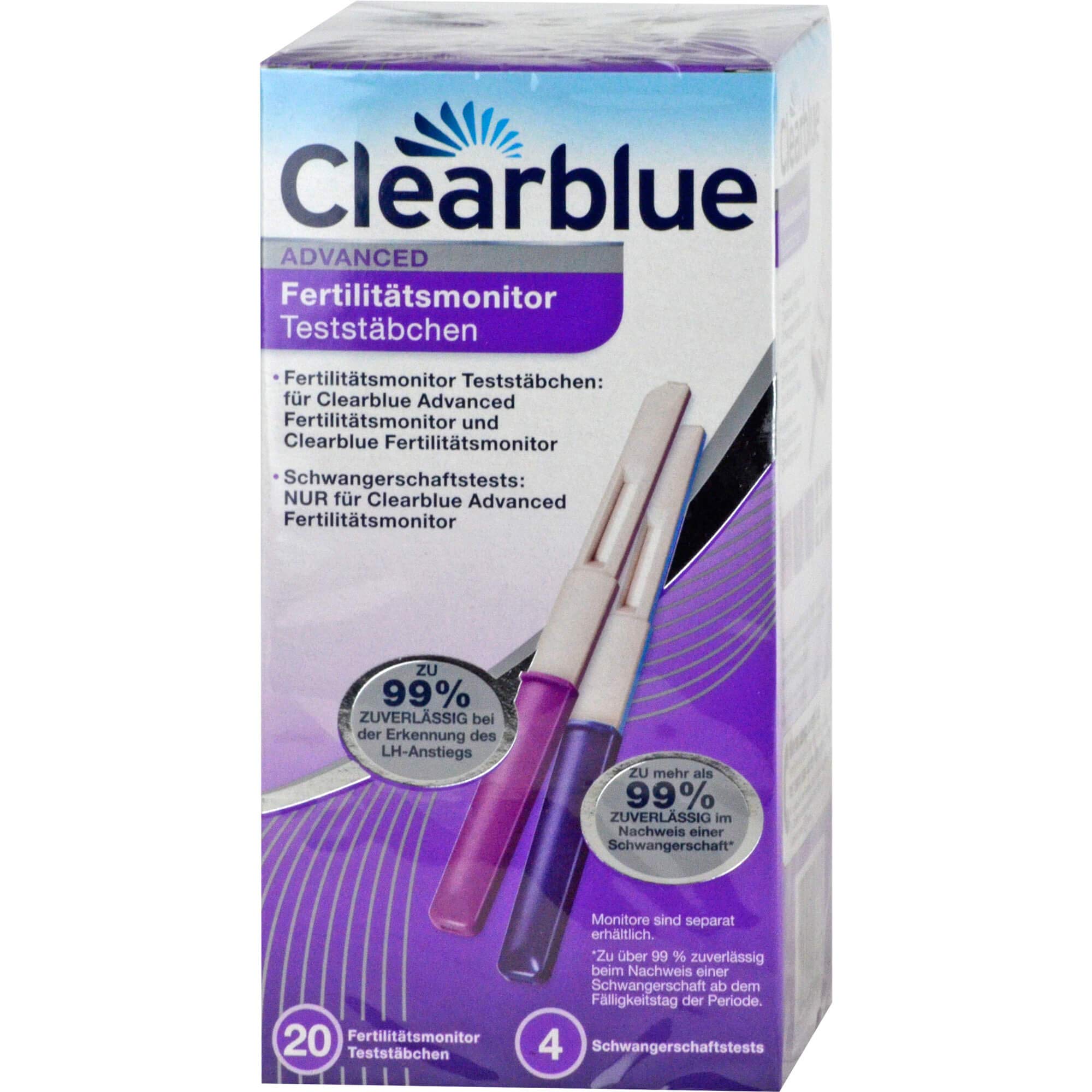 Clearblue Advanced Fertilitätsmonitor Teststäbchen, 24 pièces