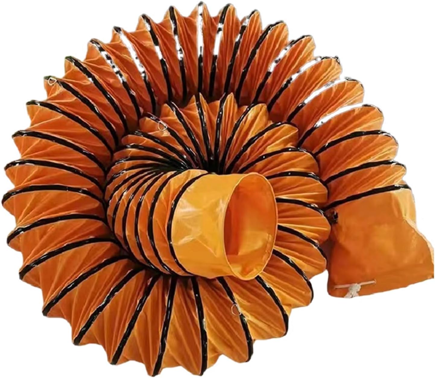 LZMZMQ 15/20/ 40/50/ 60/ 80cm Flexible PVC ducting Insulated, Long Hanging Duct Hosing for Utility Blower Exhaust Fan, Dryer Rooms Kitchen basements Ventilation Duct Hose(L 10m/32.8ft,800mm/31.5in)