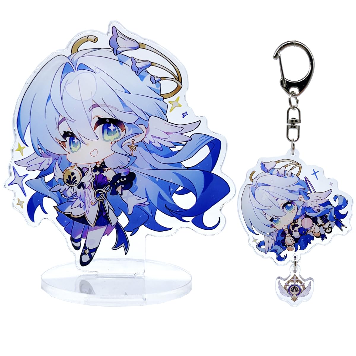 narukamiHonkai Star Rail Acrylic Stand Figure Keychain Set, Character Stand Figure with Keychain
