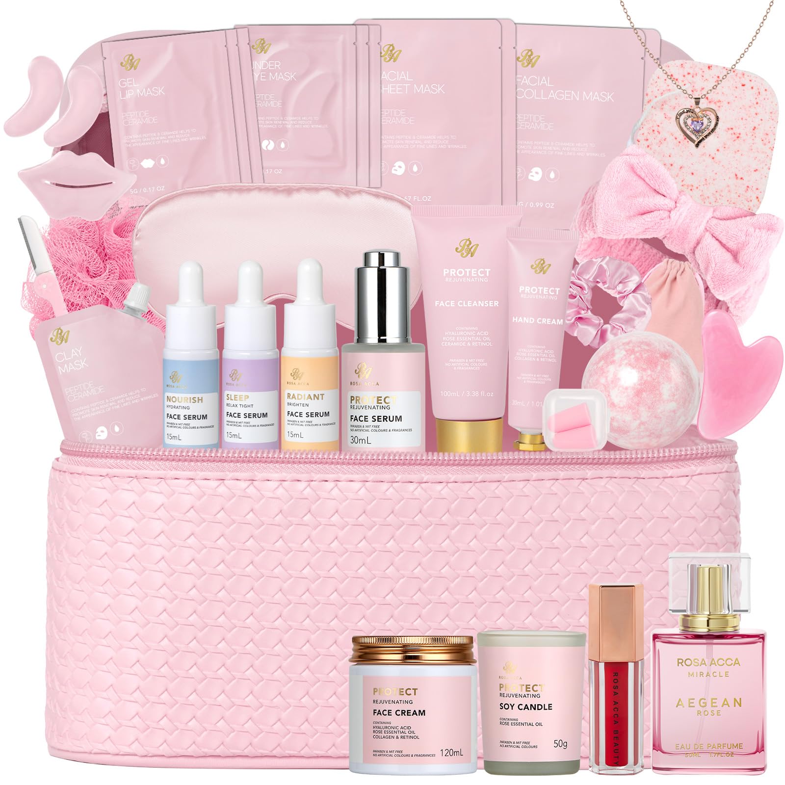 Rose Facial Skin Care Set