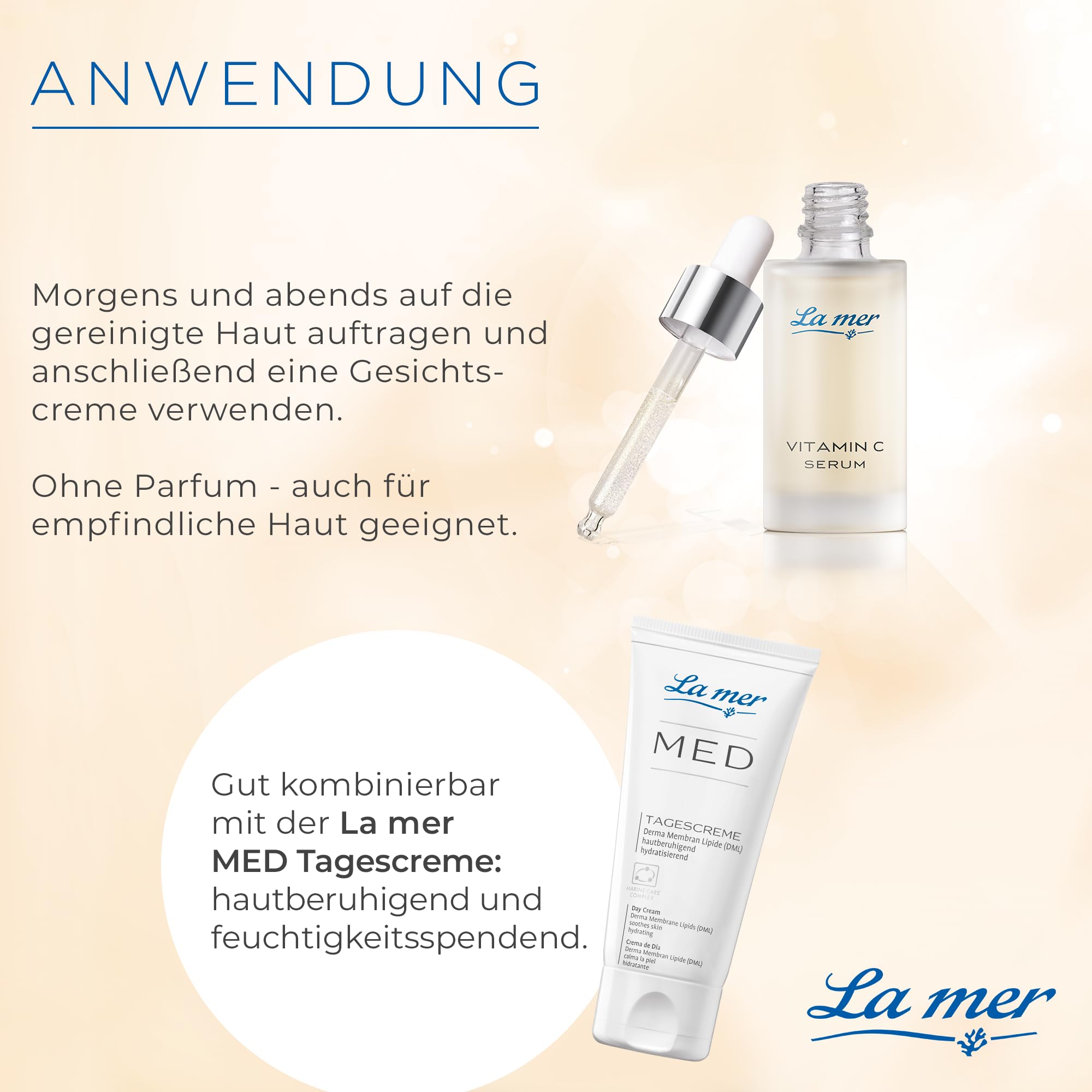 La mer Vitamin C Serum, mit Meeresschlick-Extrakt, Made in Germany, 30 ml