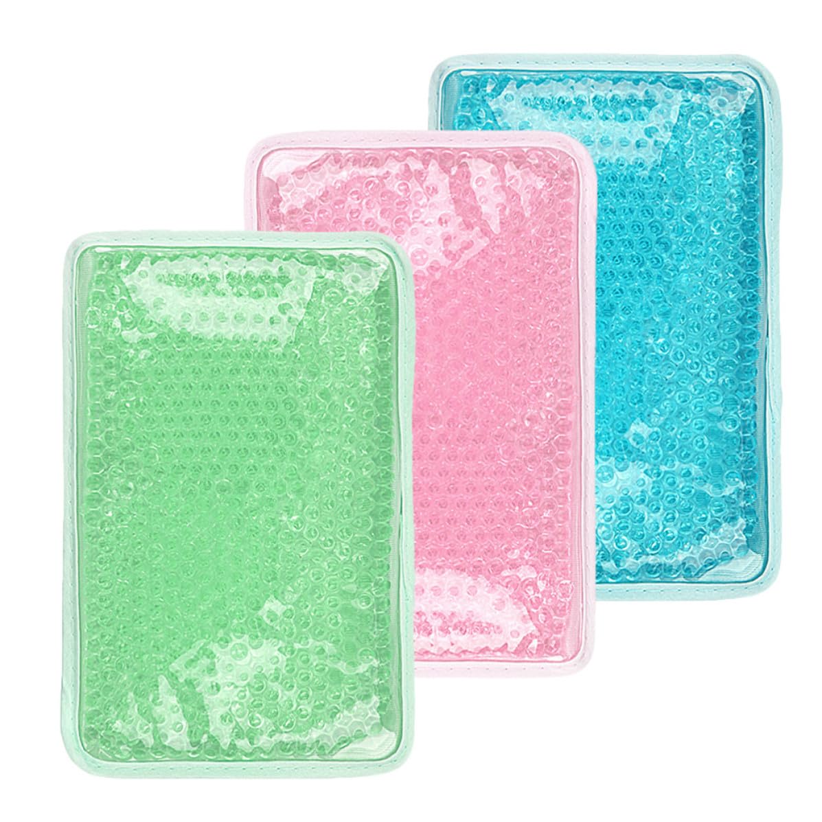 3 Stück Wiederverwendbare Gel Kältetherapiepackung und Wärmepackung für Taille und Rücken Weiches Pvc Gelkissen für Effektive Schmerztherapie und Komfort