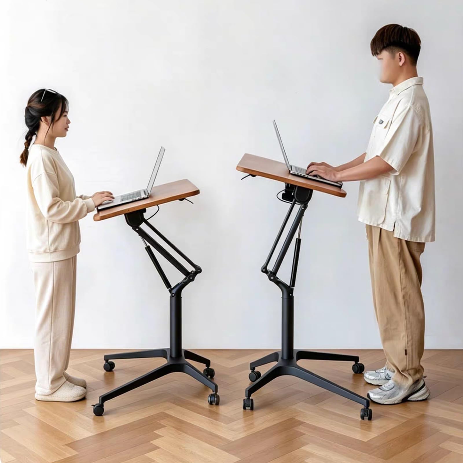 Mesa auxiliar plegable de altura ajustable,Mesa de pie sobre la Cama