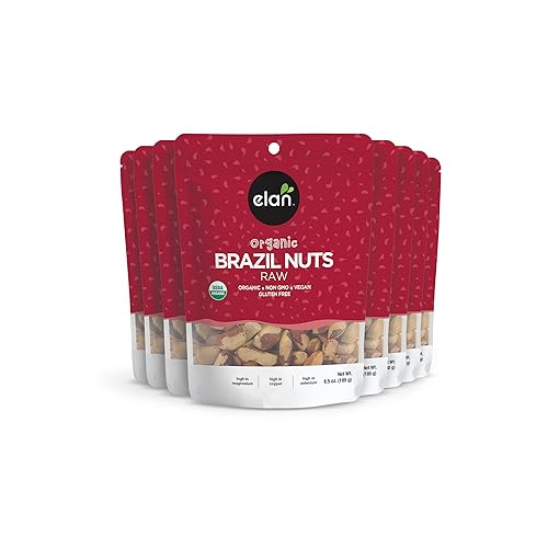 Miniatura 8 de Elan Nueces de Brasil crudas orgánicas, sin OMG, veganas, sin gluten, 6.5 onzas