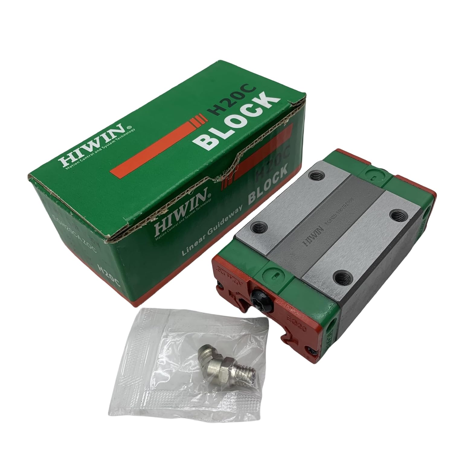 HIWIN Linear Guide EGH20CA EGH20 EGH20CAZAC EGH20CAZ0C/ZAH/Z0H GK Block Linear Carriage/Slider/Rail Bearings Motion Control for CNC Machine Parts 3D Printer Automation Industry Semi-Conductor