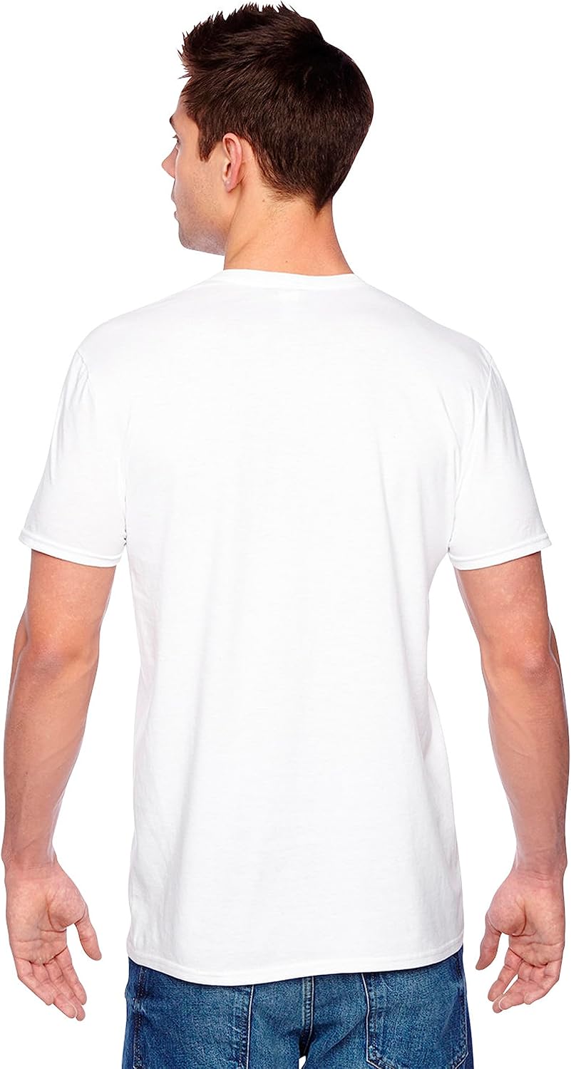 Fruit of the Loom Men's Stay Tucked Crew T-Shirt - Small - White (Pack of 8)