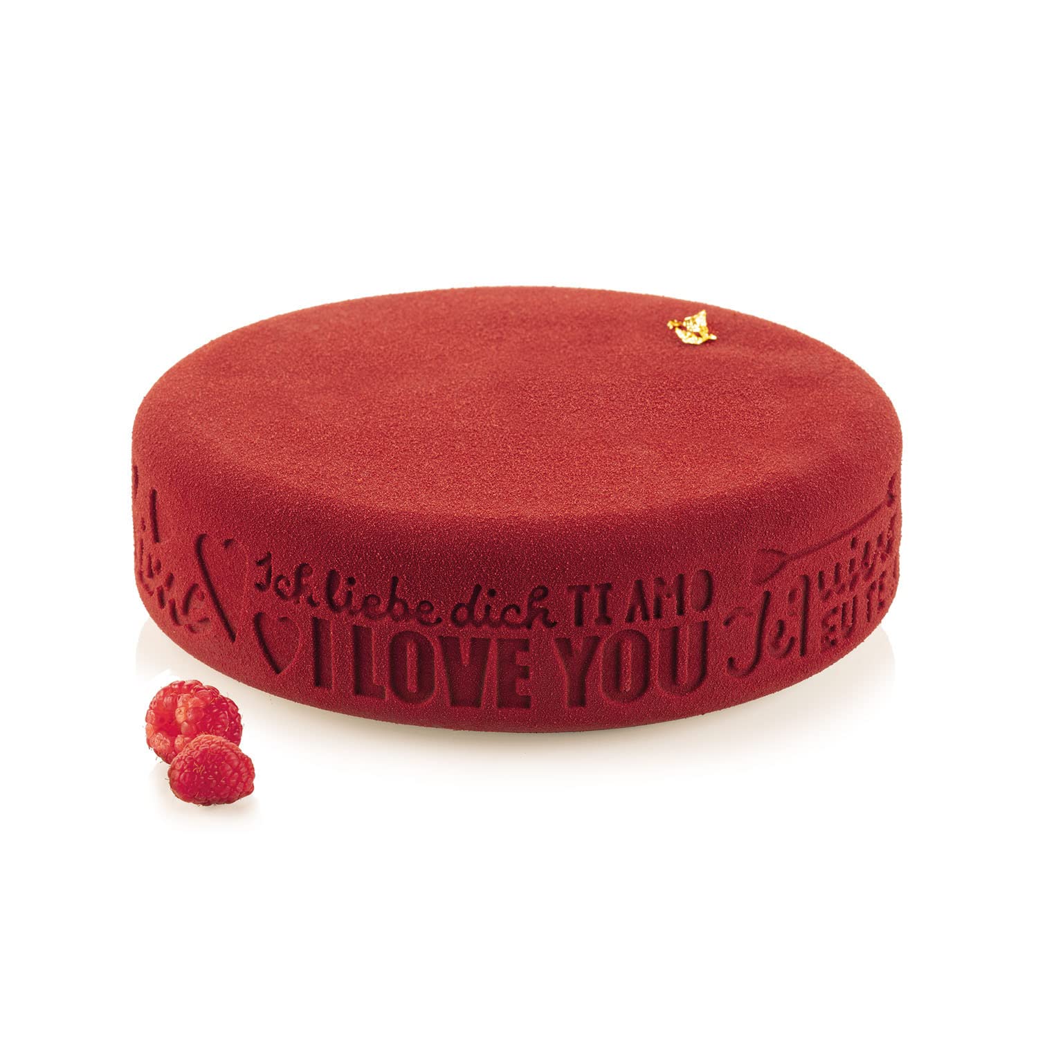 silikomart | Silicone Mould Endless Love, Non-Stick, Pack of 1 Mould, 3D Design, Ø 190 h 55 mm, Volume 1,5 l, Made in Italy
