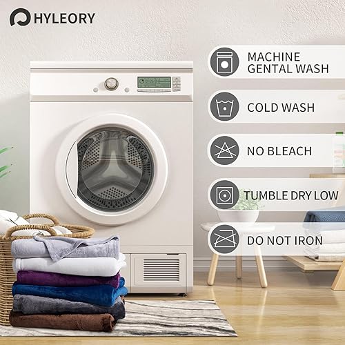 Miniatura 7 de Manta de forro polar tamaño individual, color marrón, para sofá, cama, campamento, viajes, manta mullida y acogedora de felpa de 66 x 90 pulgadas,