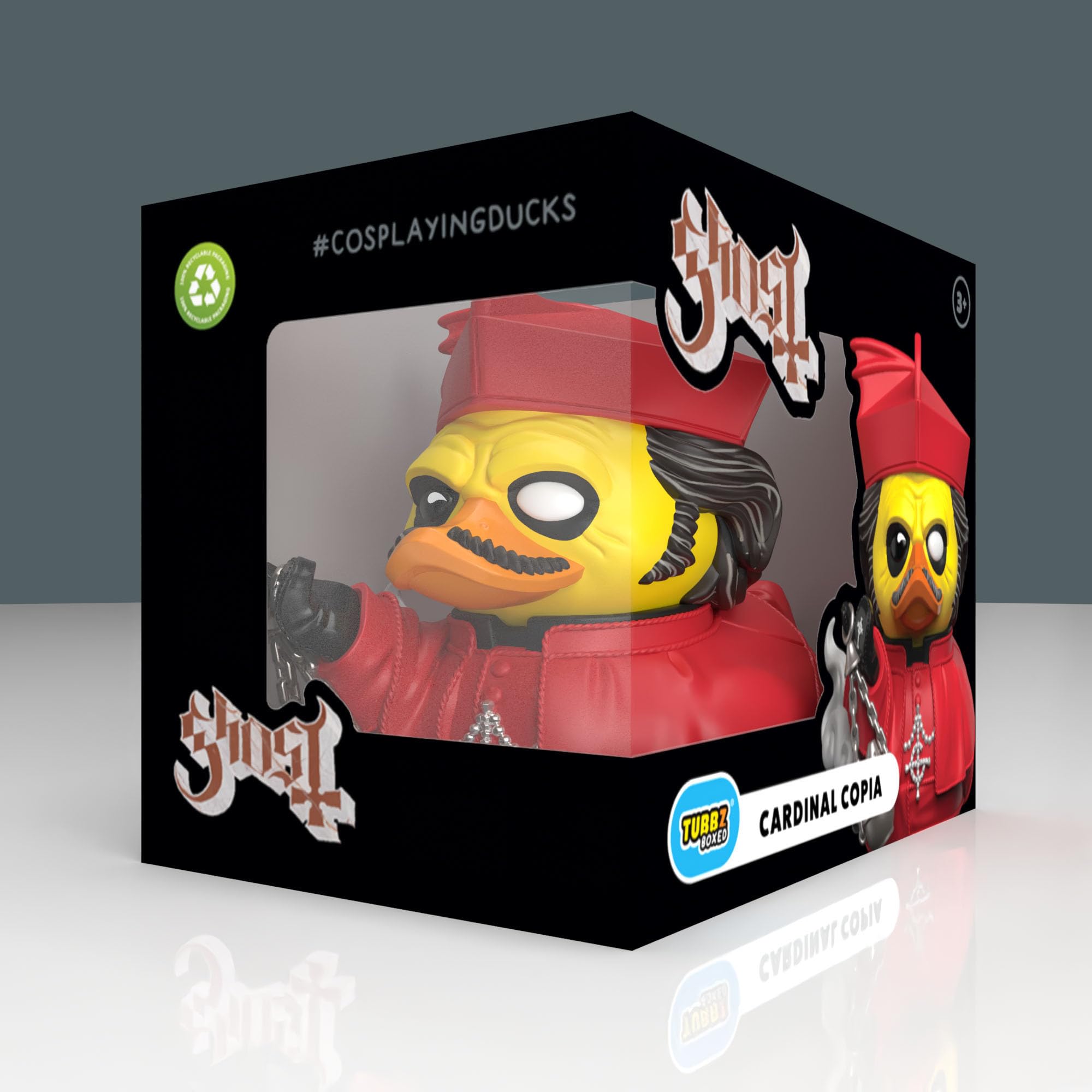 TUBBZ Boxed Edition: Ghost - Cardinal Copia Cosplaying Rubber Duck Vinyl Figure, Cardinal Copia (Boxed) - Image 2
