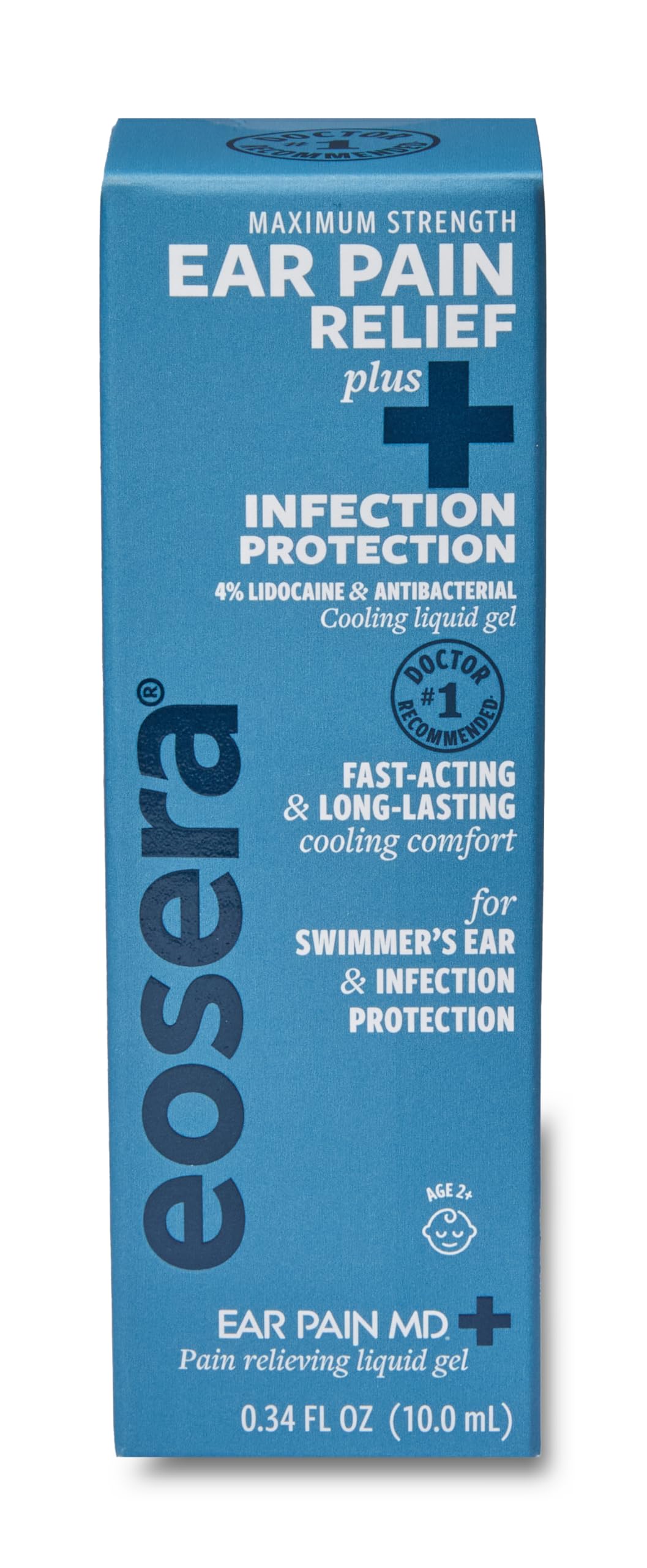 eosera Ear Pain MD +Plus Earache Relief Drops – 4% Lidocaine + Antiseptic for Pain Relief & Infection Protection – Swimmer's Ear, Ear Infections, Allergies — Amazon image 2