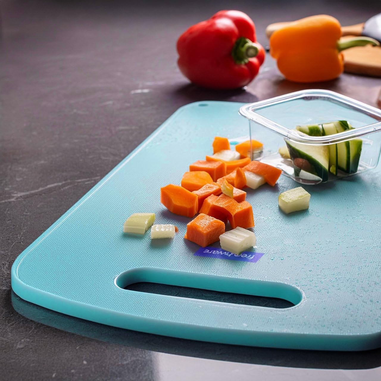 See full amazon price history chart for SPALCONX Plastic Cutting-Chopping Board with Handle (Blue, Small) for Vegetable, Fruits, Cheese, Premium-Grade Plastic, 100% Food Safe, BPA-Free, Dishwasher Safe, Microwave Safe, Anti Bacterial SPALCONX Plastic Cutting-Chopping Board with Handle (Blue, Small) for Vegetable, Fruits, Cheese, Premium-Grade Plastic, 100% Food Safe, BPA-Free, Dishwasher Safe, Microwave Safe, Anti Bacterial (B0DF5QBN86) Amazon Price History, Amazon Price Tracker