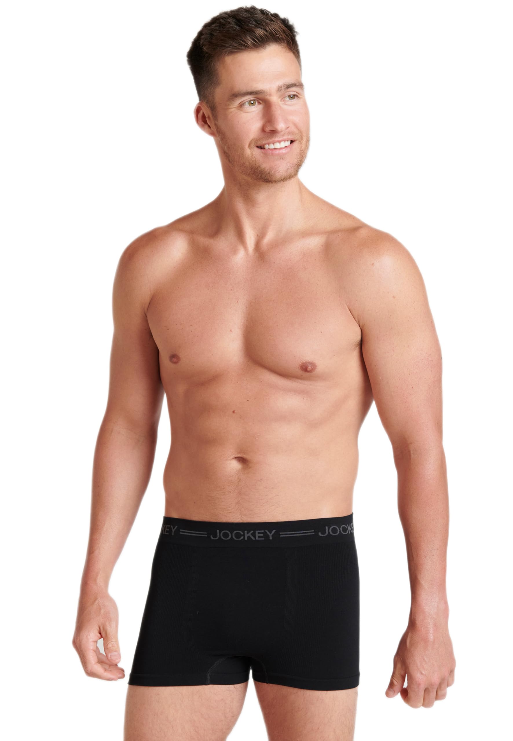 Jockey Men's Everyday Seamfree Trunk - 3 Pack, Black, 2X-3X