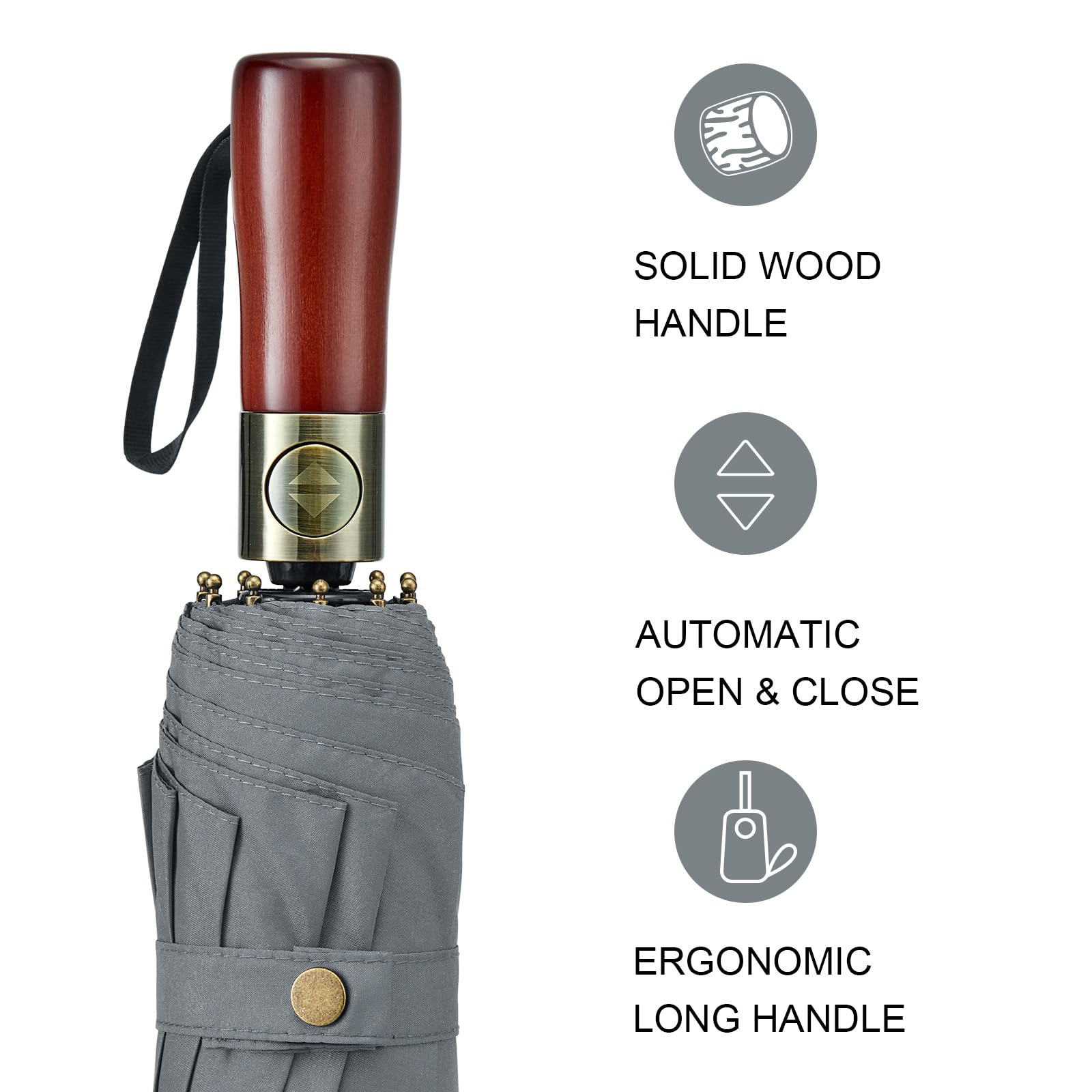 Snapklik.com : G4Free 54 Inch Large Compact Windproof Golf Umbrella For ...