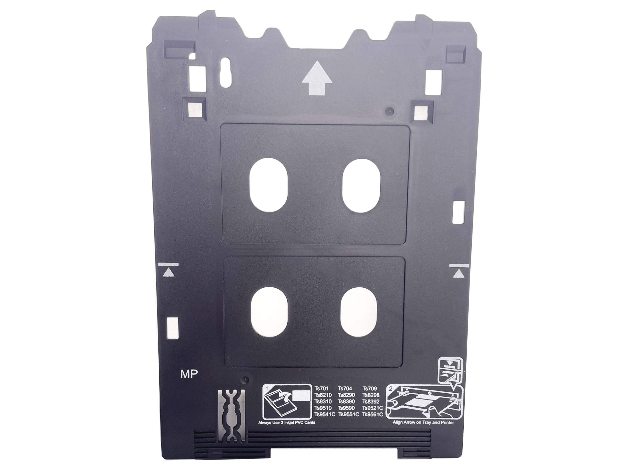 Vassoio per carta d'identità in PVC per stampanti Canon Pixma TS701 TS702 TS703 TS704 TS705 TS709 TS8220 TS8330 TS82xx, TS83xx e TS95xx (stampanti Canon MP/multifunzione a vassoio)