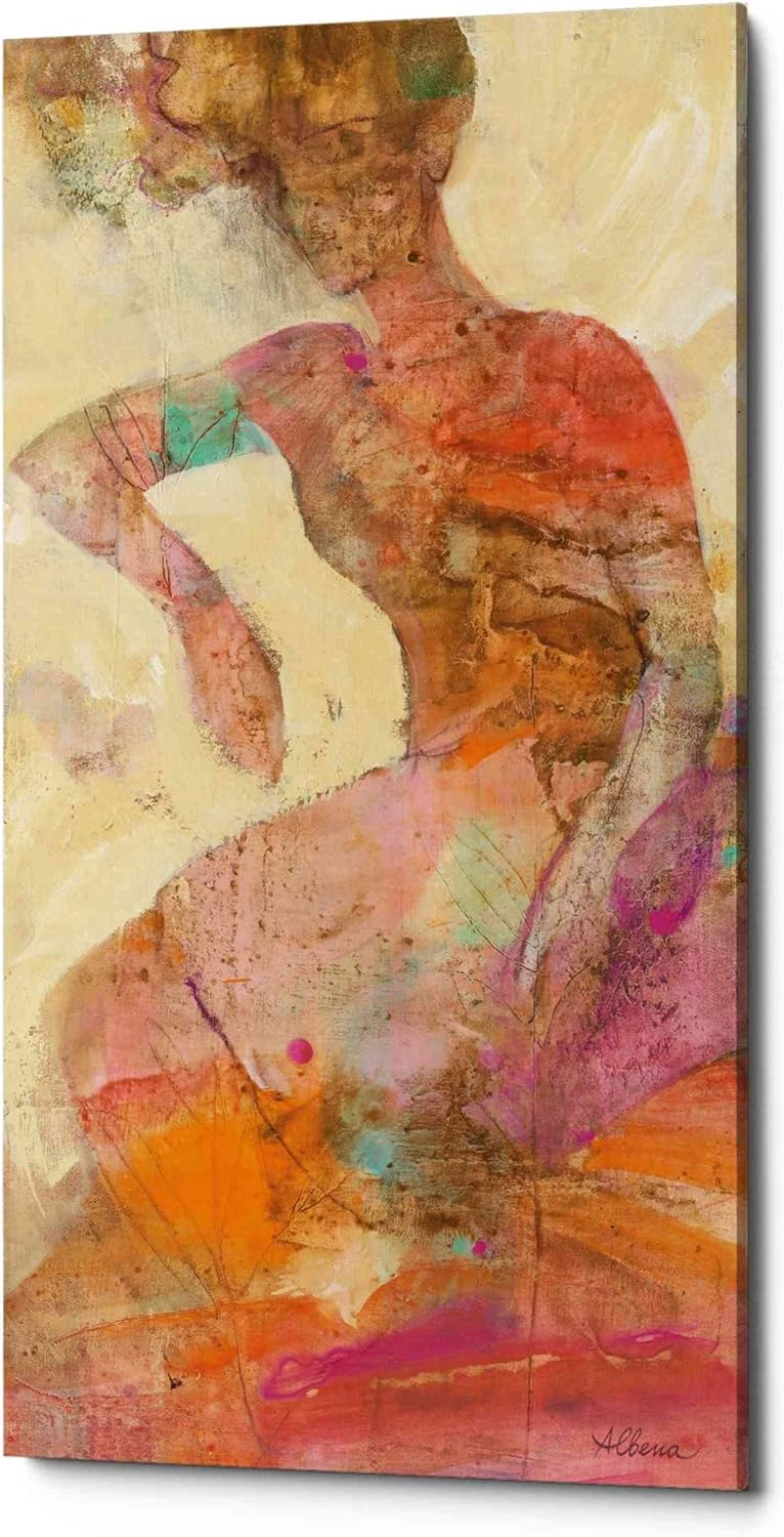 Epic Graffiti 'Reflection II' by Albena Hristova, Canvas Wall Art, 12"x24"