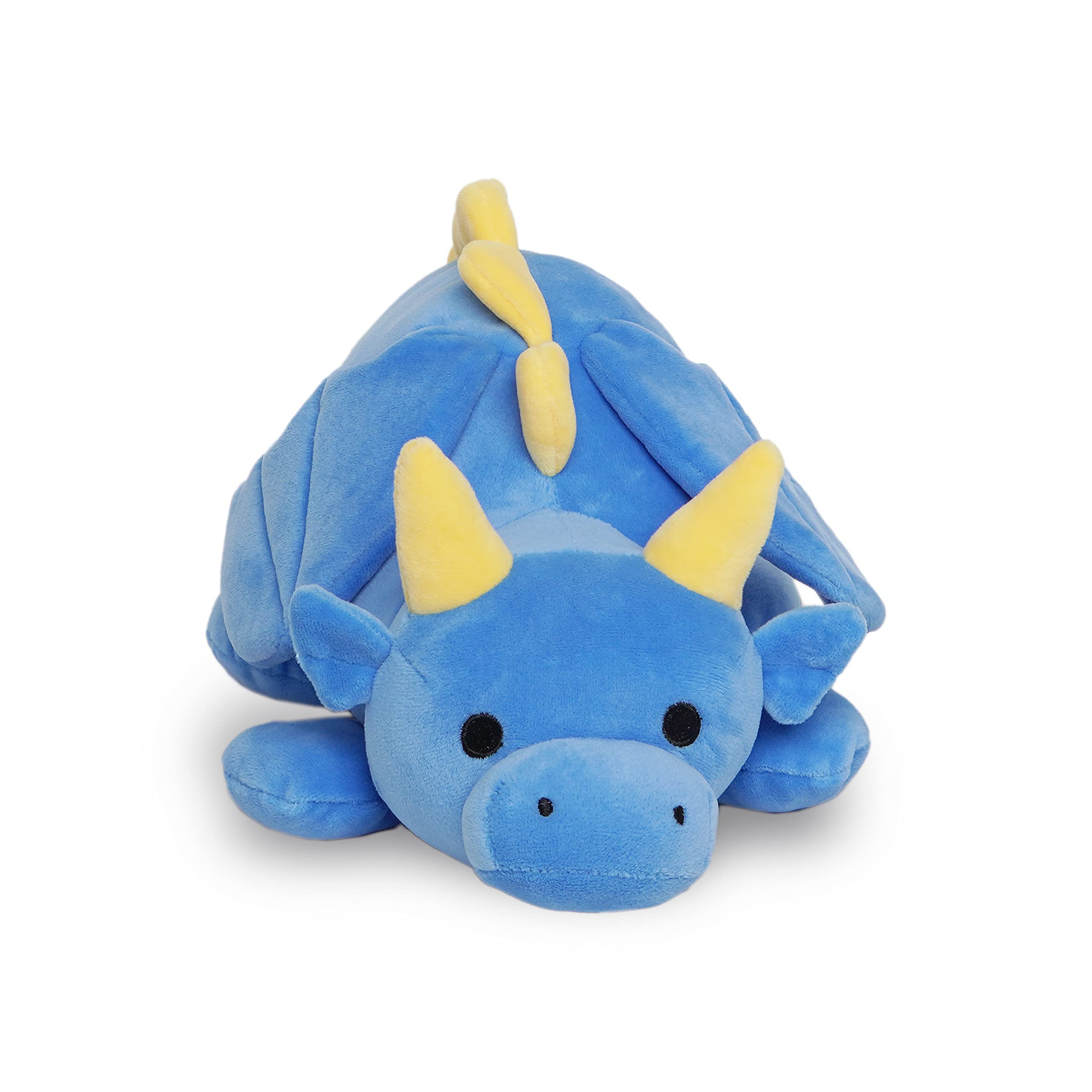 stuffed blue dragon