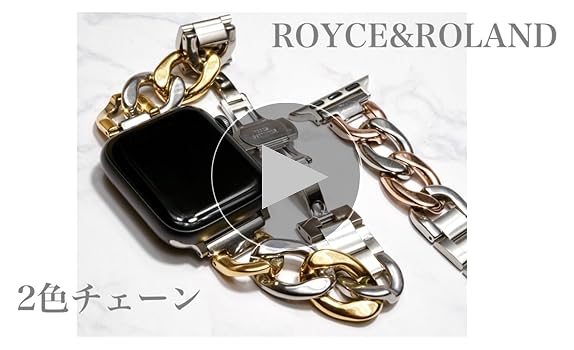 Amazon.co.jp: Royce&Roland Apple watch チェーンバンド バタフライ