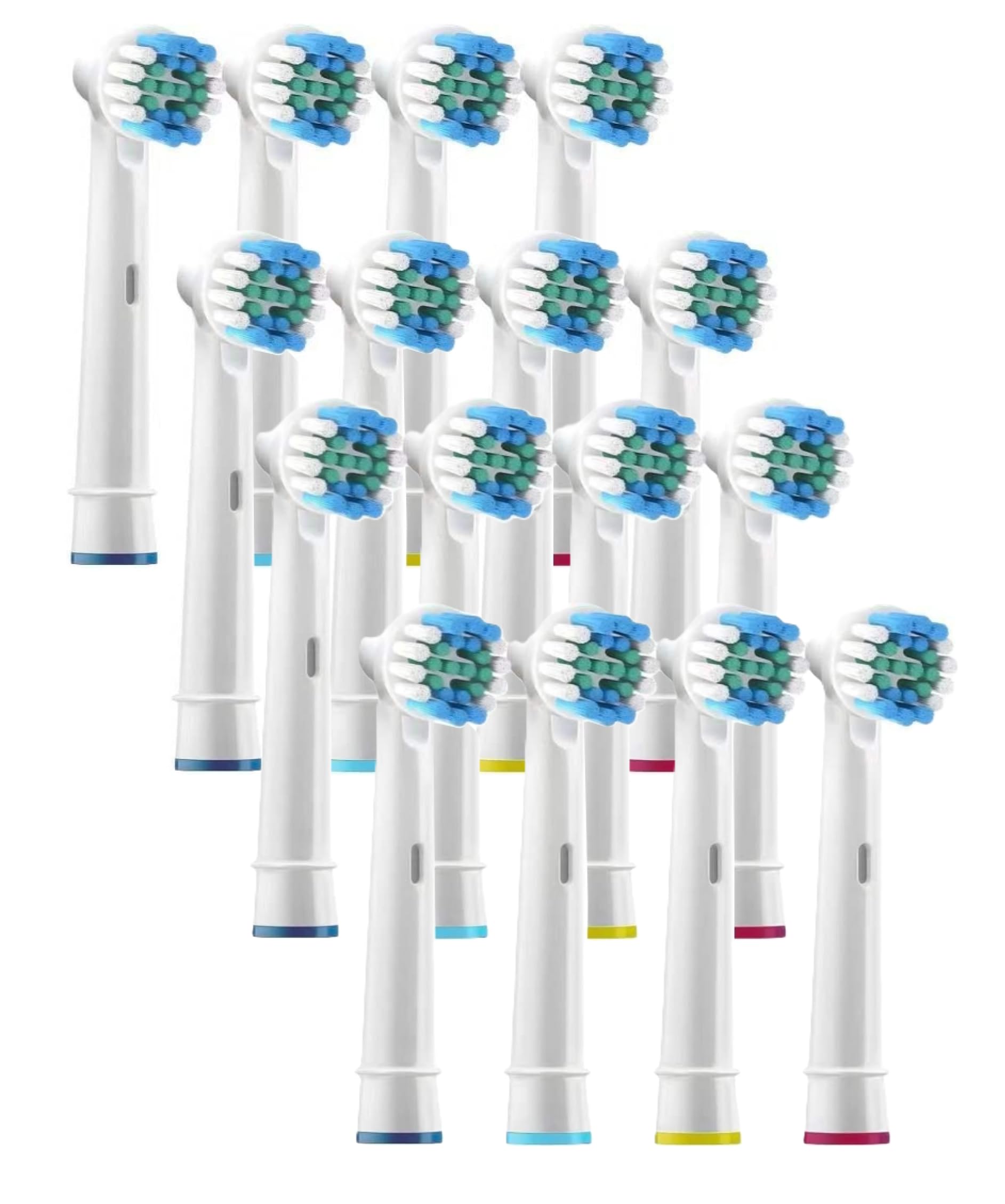 SB 17A Toothbrush Heads Oral B Compatible 16 Pack Electric Toothbrush Replacement Heads Cross Action Soft Bristle Brush