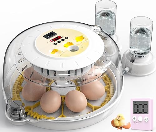 Incubadoras de huevos para incubar huevos con girador automático, 8 incubadoras de huevos para incubar pollos, vela de huevos, incubadora para