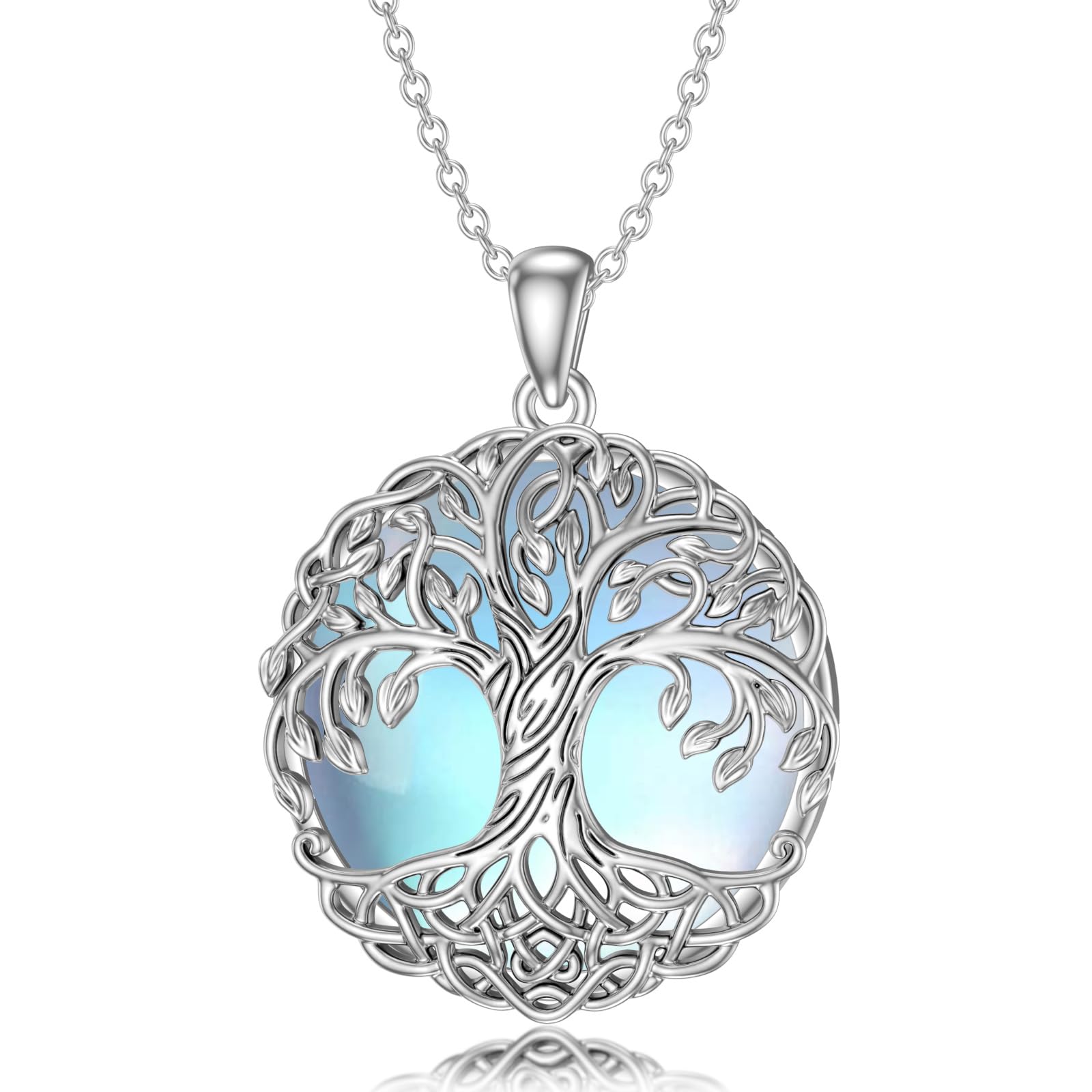 PROESS Lotus/Sonnenblume Anhänger Halskette 925 Sterling Silber Blume Kette Schmuck Geschenke für Frauen Mädchen Mutter