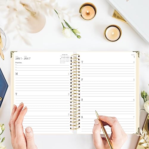 Miniatura 7 de Agenda 2024  Agenda académica con pestañas, agenda semanal y mensual de 6.3 x 8.5 pulgadas, enero de 2024 a diciembre de 2024, encuadernada en