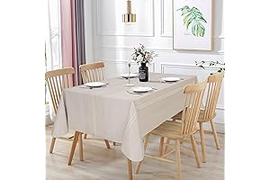 Vonabem Premium 52 x 70 Vinyl Tablecloth: A Protector with Flannel Grace