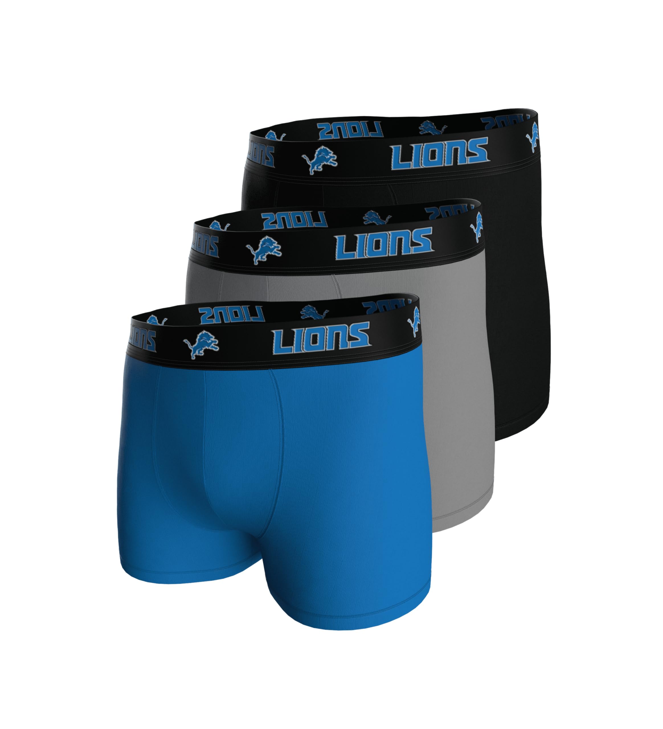 NFL Herren 3pk Boxers Lions Underwear