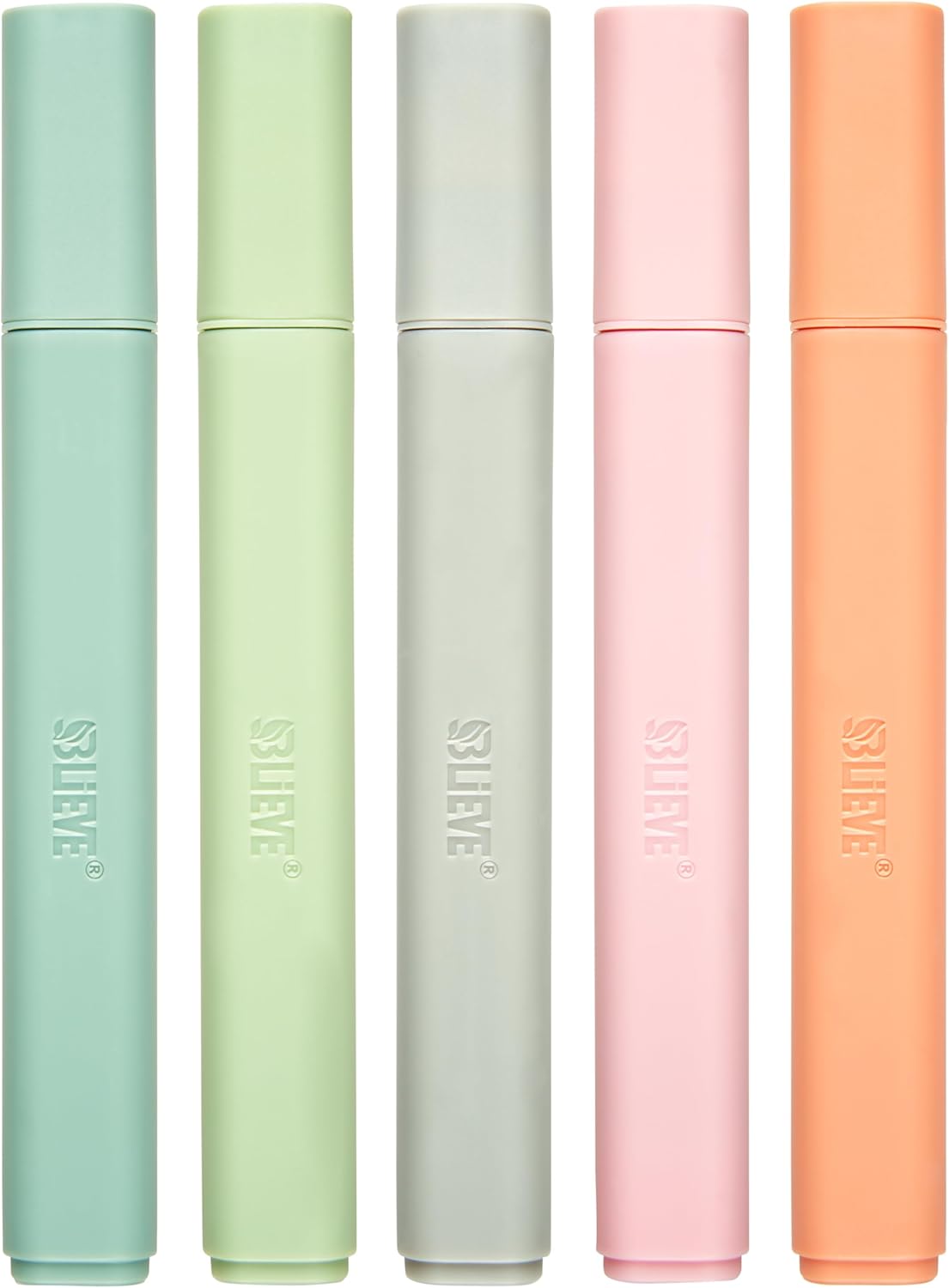 BLIEVE- Aesthetic Highlighters No Bleed Through Assorted Colors, Cute Highlighter For Journaling Office Supplies, Bible Highlighters And Pens No Bleed Chisel Tip (PASTEL)