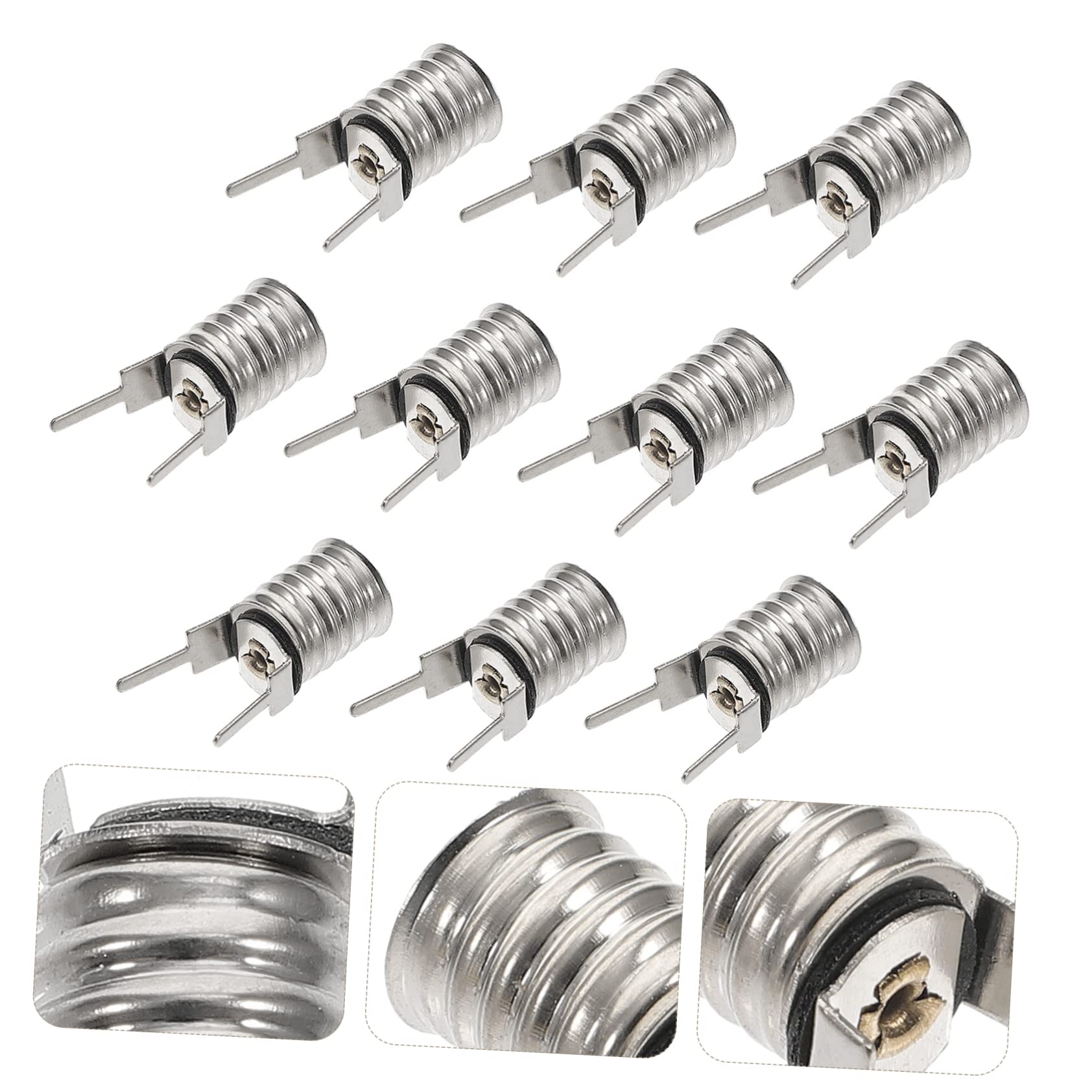 DOITOOL Lot De 4 Douilles À Vis E10 Pour Lampe Témoin Support Pour Ampoule 10 Pièces X 4