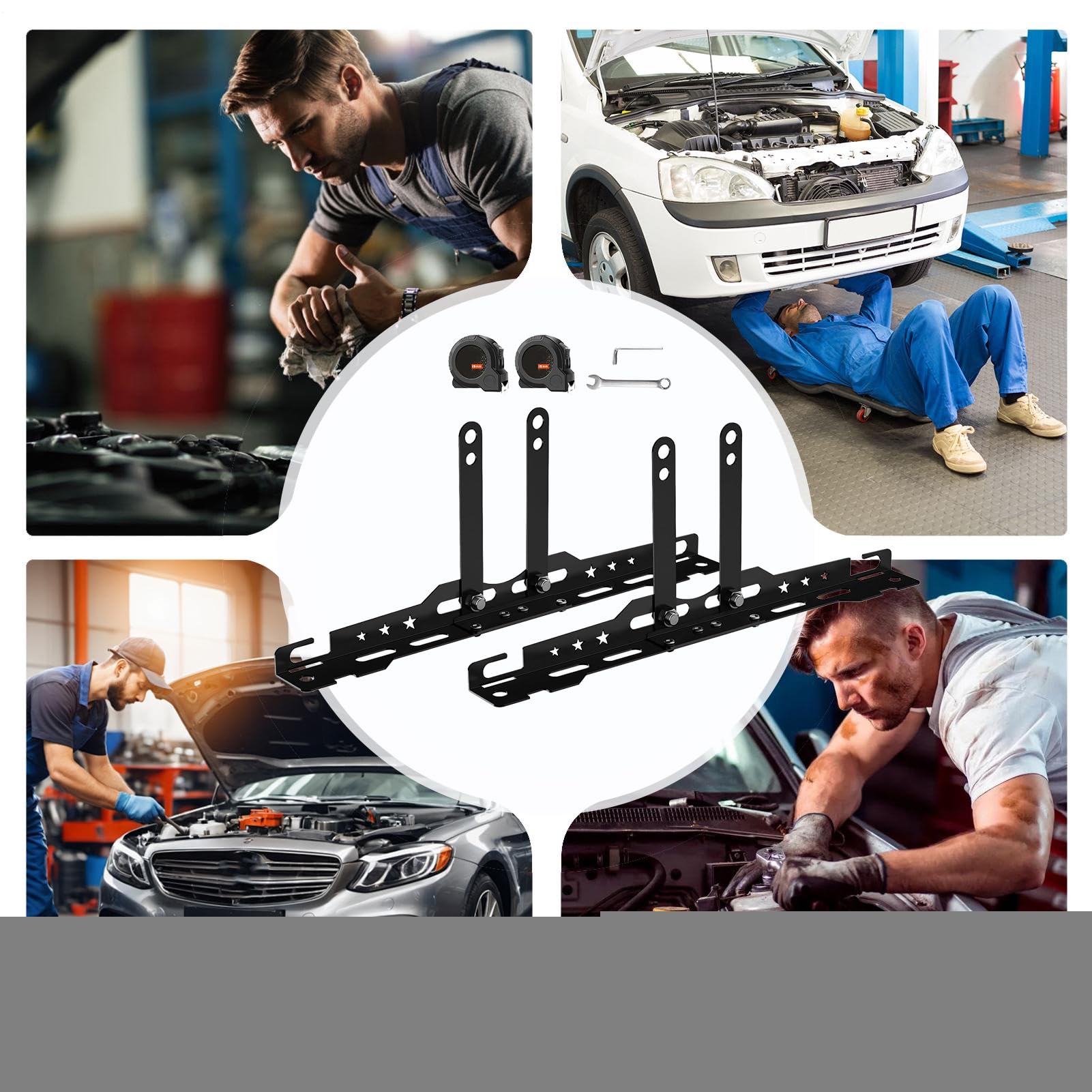 Strumento di Allineamento - Strumento per Lettura Toe Auto | Attrezzatura Domestica Appendibile Con 2 Metrici Per Auto Camion Moto Rimorchio
