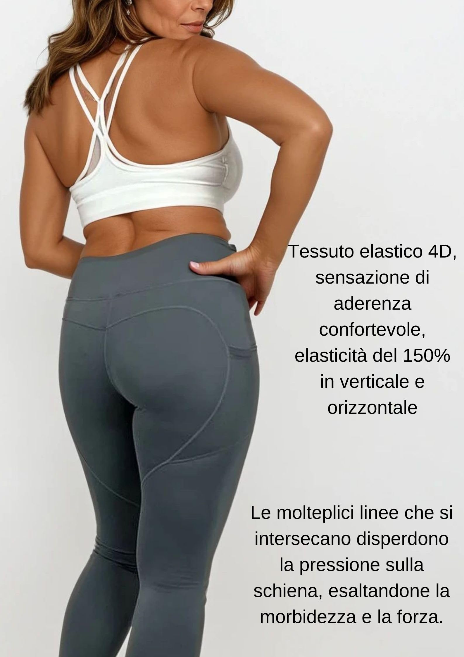 Ensemble Sport Femme Fitness - Tenue de Sport Brassiere sans Armature et Leggins Anti Cellulite Push Up, Sportswear Combinaison Pilates Running Yoga Zumba