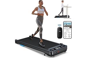 Incline Under Desk Walking Pad: Voice Controlled Smart Standing Treadmill