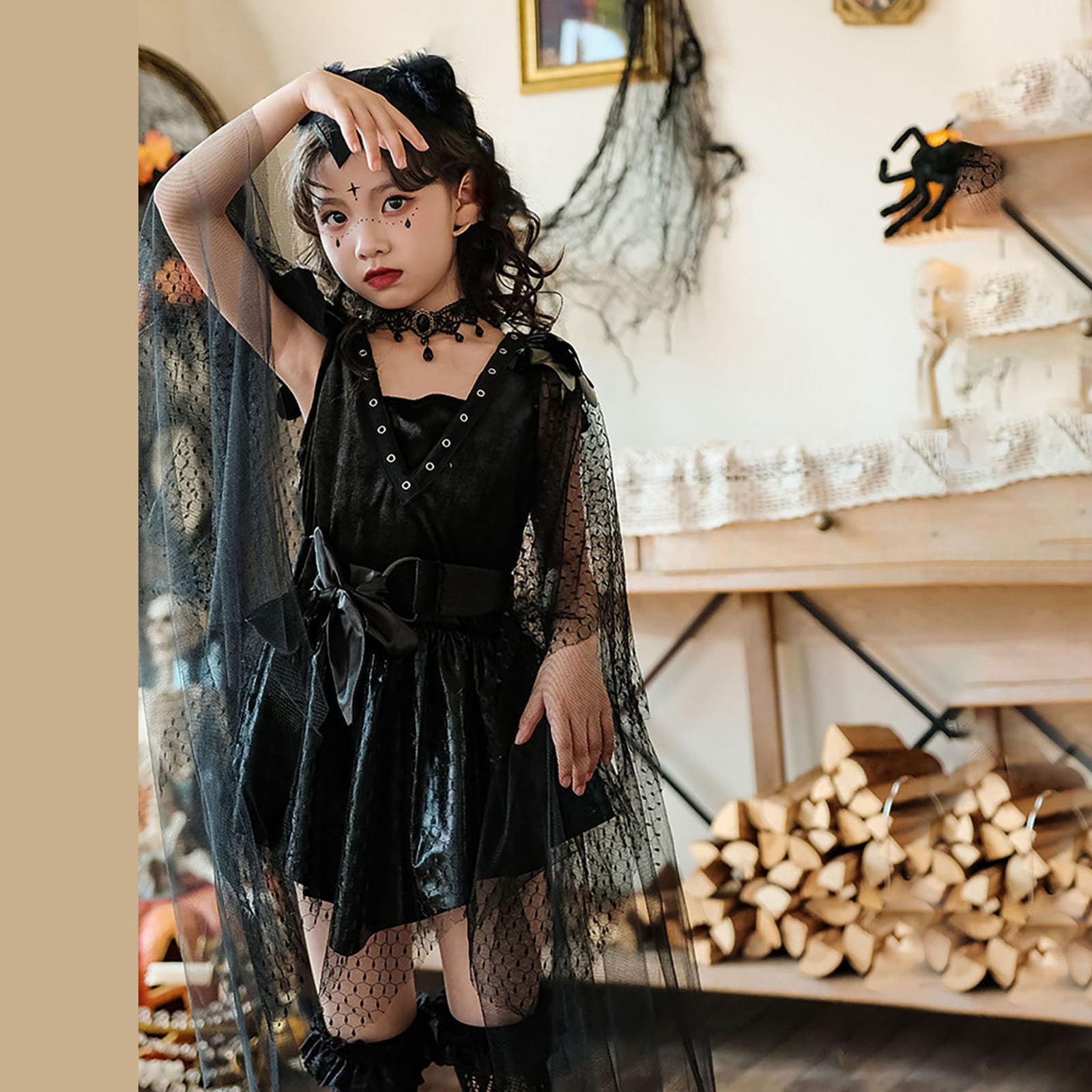 Hexenkostüm Kind Halloween Kostüm Kostüme Für Kinder Halloween Tutu Rock Set Mit Hut & Besen Für Kinder Sommerkleid Mädchen Kleid Party Karnevalskostüme Cosplay Party Verkleidung