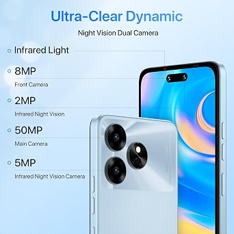UMIDIGI 5G Unlocked Cell Phone,Dimensity 6100+ Processor,(12+128GB) Android 13 NFC Unlocked Phones,50MP Main Camera Smartphones,6.57 90Hz Eye-Care Large Screen Mobile Phone