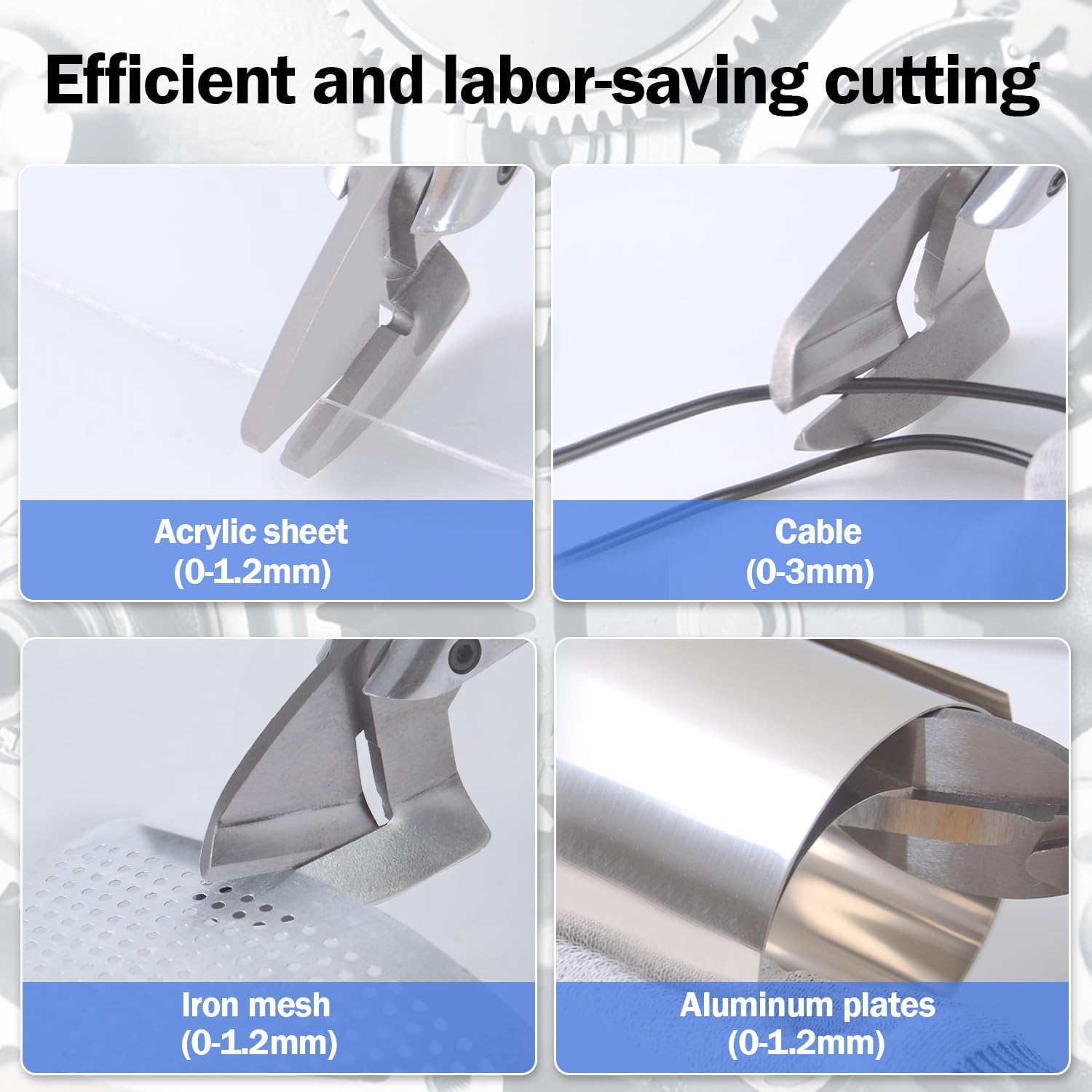 360° Pivoting Drill Metal Shear Attachment - for Curved & Straight Cutting, Professional Power Tool Accessory for Cordless & Corded Drills, Metal Cutter for Iron, Aluminum & Copper Sheets- O