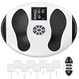 Professional Foot Massager for Neuropathy, Foot Circulation Stimulator with Magnetic Storage, EMS & TENS & EPT & NMES+ 4-in-1 Therapies, Effective Foot Pain Relief
