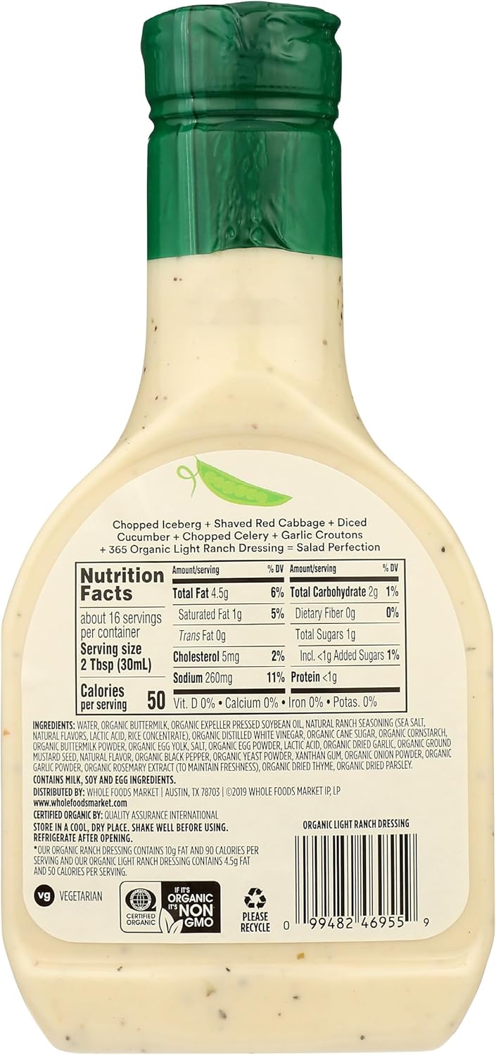 , Organic Light Ranch Dring