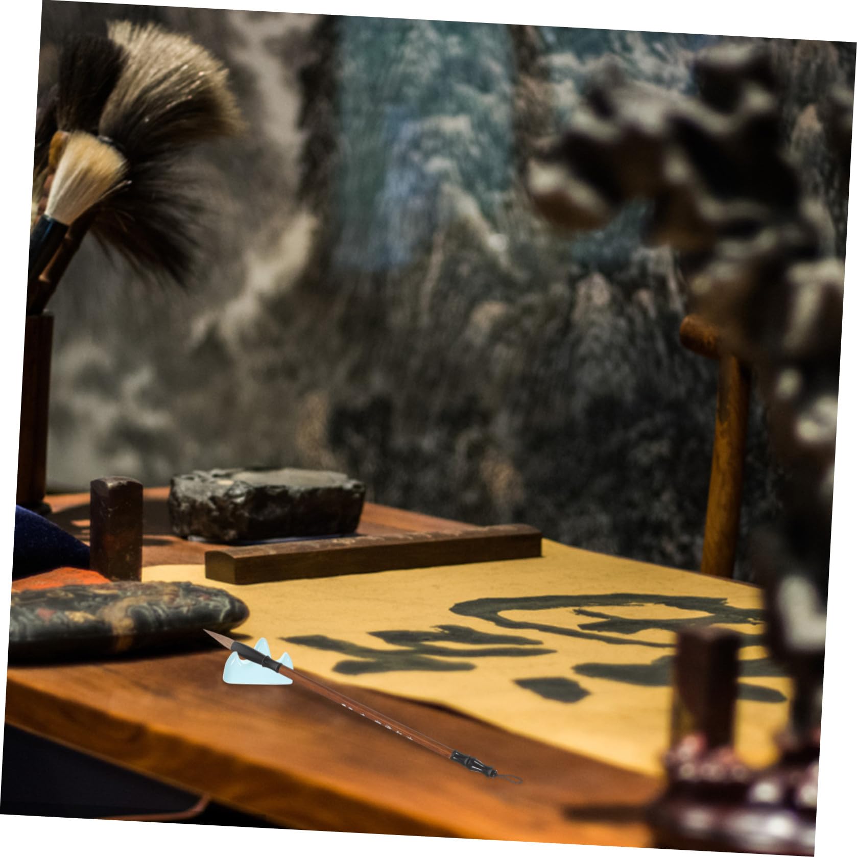 LALAFINA Set Calligrafia Domestico Carta e Pennello per Principianti | Telo Riscrivibile Assorbente, Accessori in Scatola Portaoggetti, Adatto a Pittura ad Acqua e Pratica Quotidiana