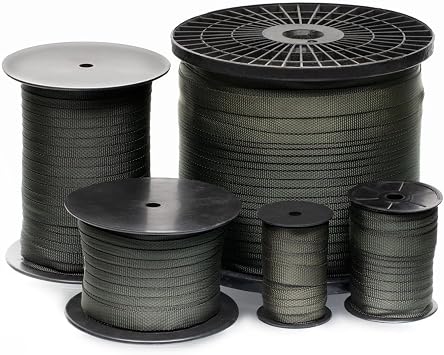 1 Roll 45 Feet Tree Tie Strap for Plant Support, Garden Strap for Outdoor Tree Straightening, Webbing Straps for Staking, 3/4 Inch Width Guying Material, 1500 Lbs Strength Green - 45 Feet