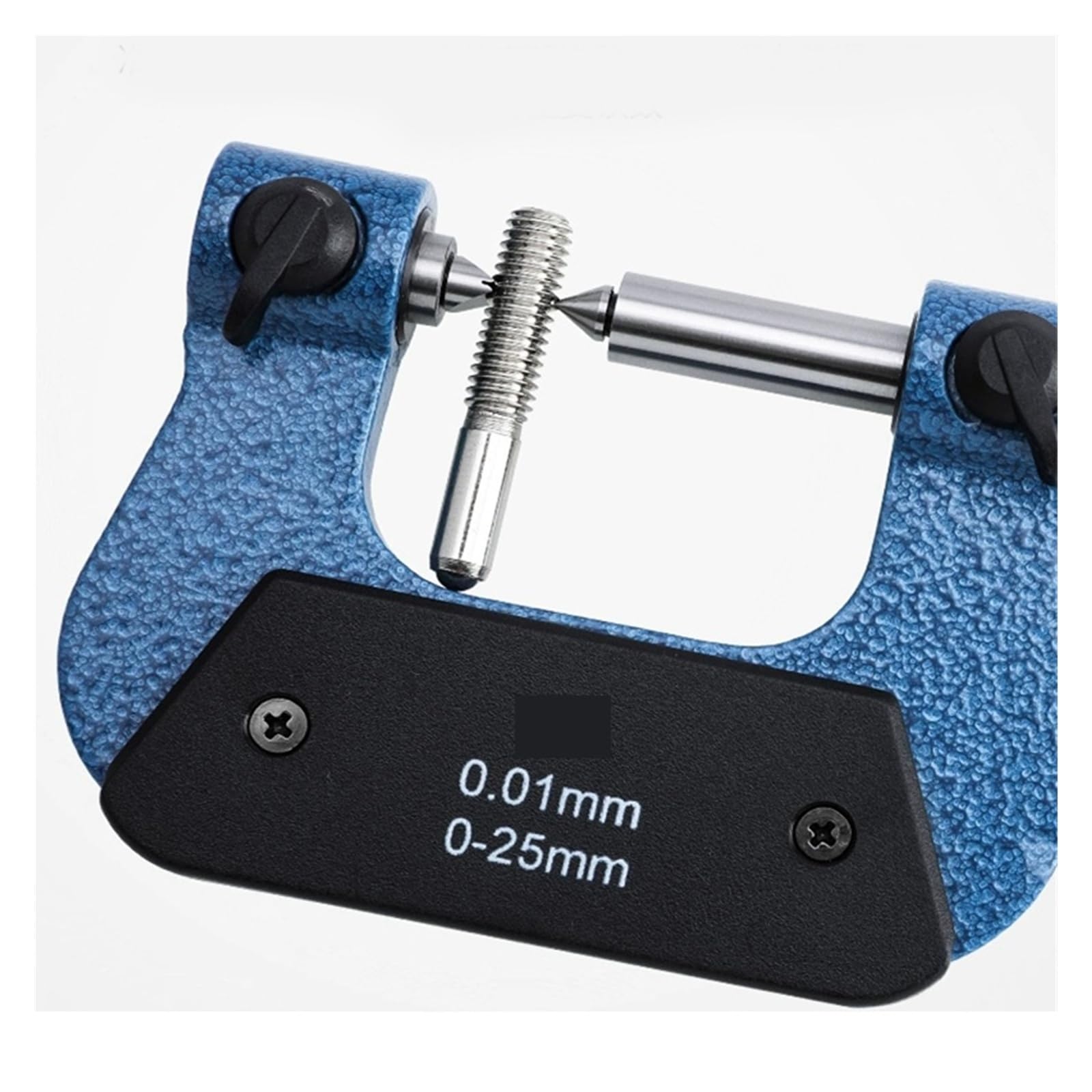 Micrómetros de rosca de 0-25 mm/25-50 mm/50-75 mm/75-100 mm Calibrador micrométrico de rosca con yunques de medición incluidos Múltiples modos de medición(50-75mm)