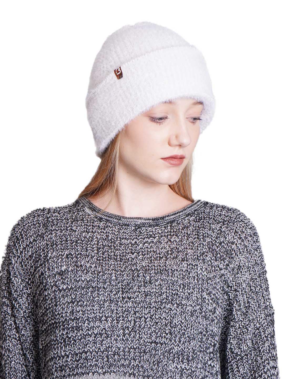 Fur Woolen Cap for Women for Winter Mens Woolen Beanie Cap-image-27