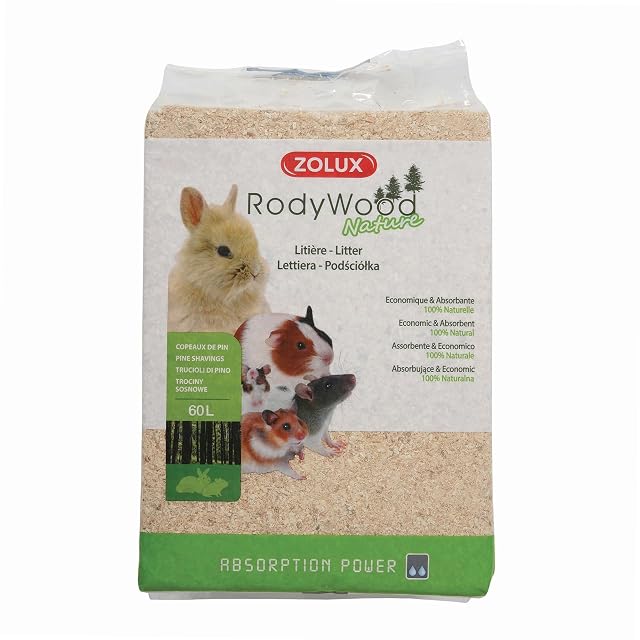 Zolux Rodywood Nature - Litera para roedores, 60 L