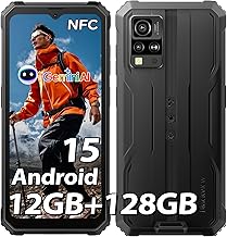 Blackview BV4800 Pro Unbreakable Phone 2025, Unbreakable Mobile Phone 12GB+128GB/2TB TF, 285g&13.5mm, 6.56" HD+, 16MP, NFC/Fingerprint/Face ID/OTG/4G Dual SIM Smartphone 2 Year Warranty-Black