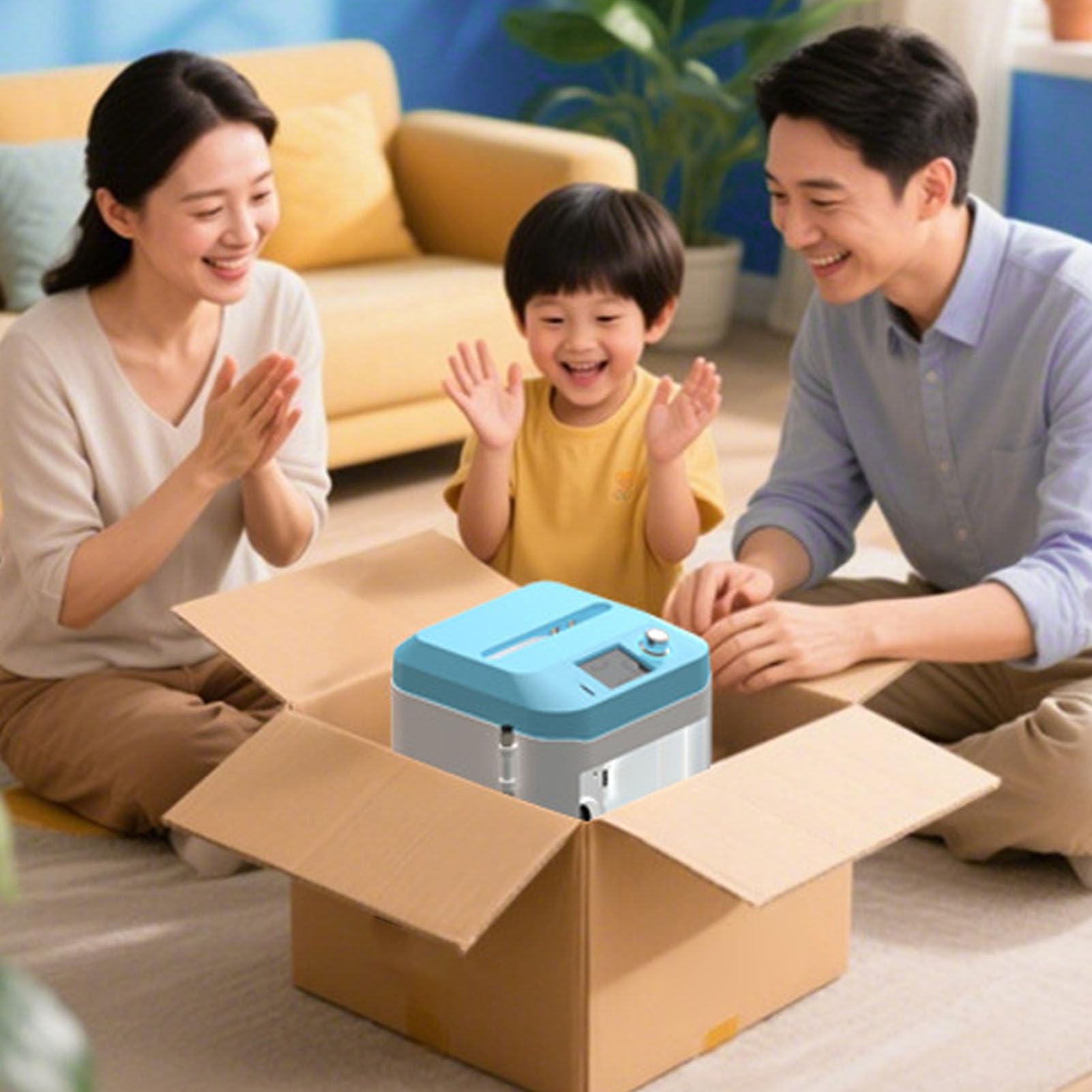 Demeras Mini Stampante 3D Preassemblata per Bambini Principianti con Livellamento Automatico Dimensioni Compatte 3,94x4,33x3,94 (Spina europea)