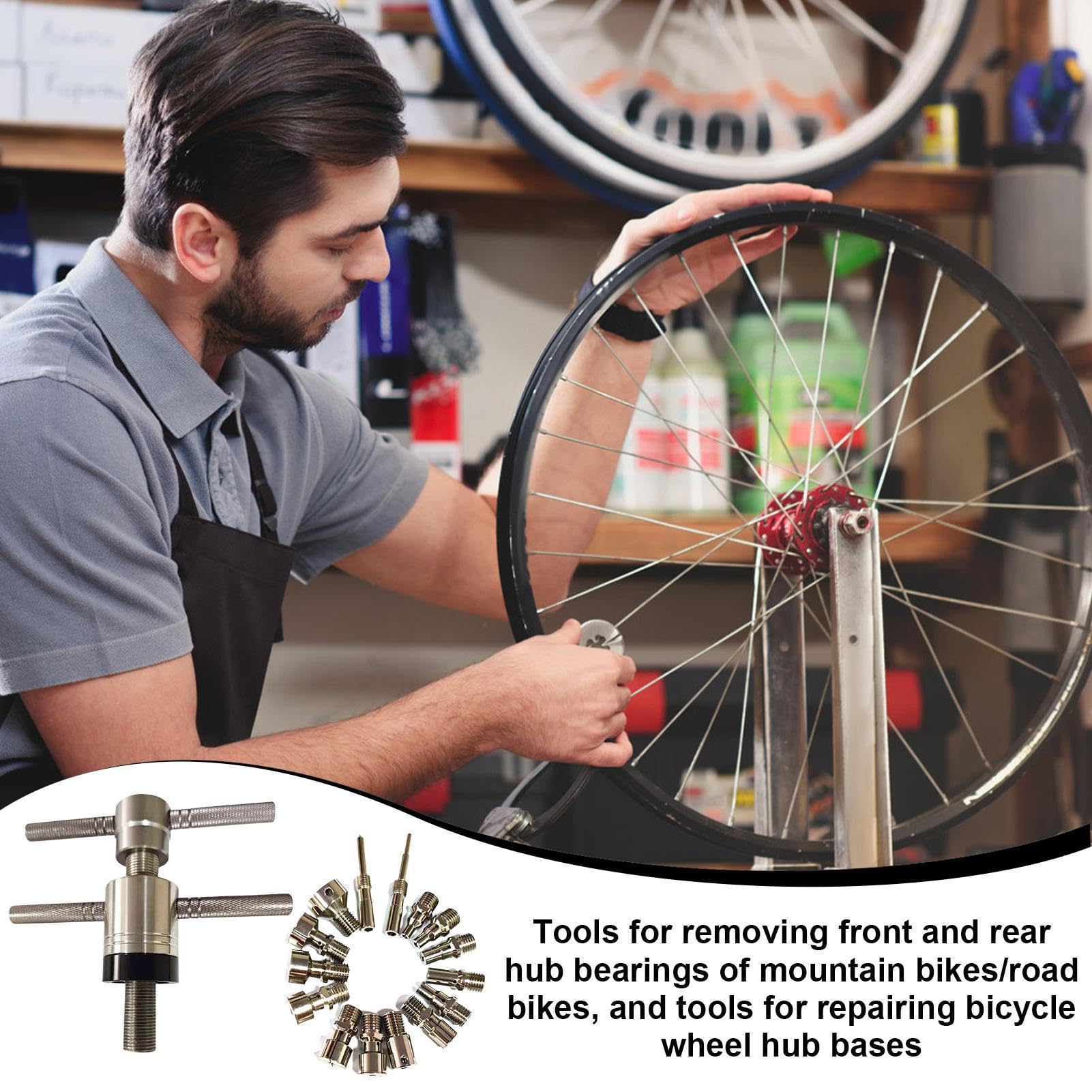 Nabenlager-Demontagewerkzeug Reparaturwerkzeug für Fahrradnaben