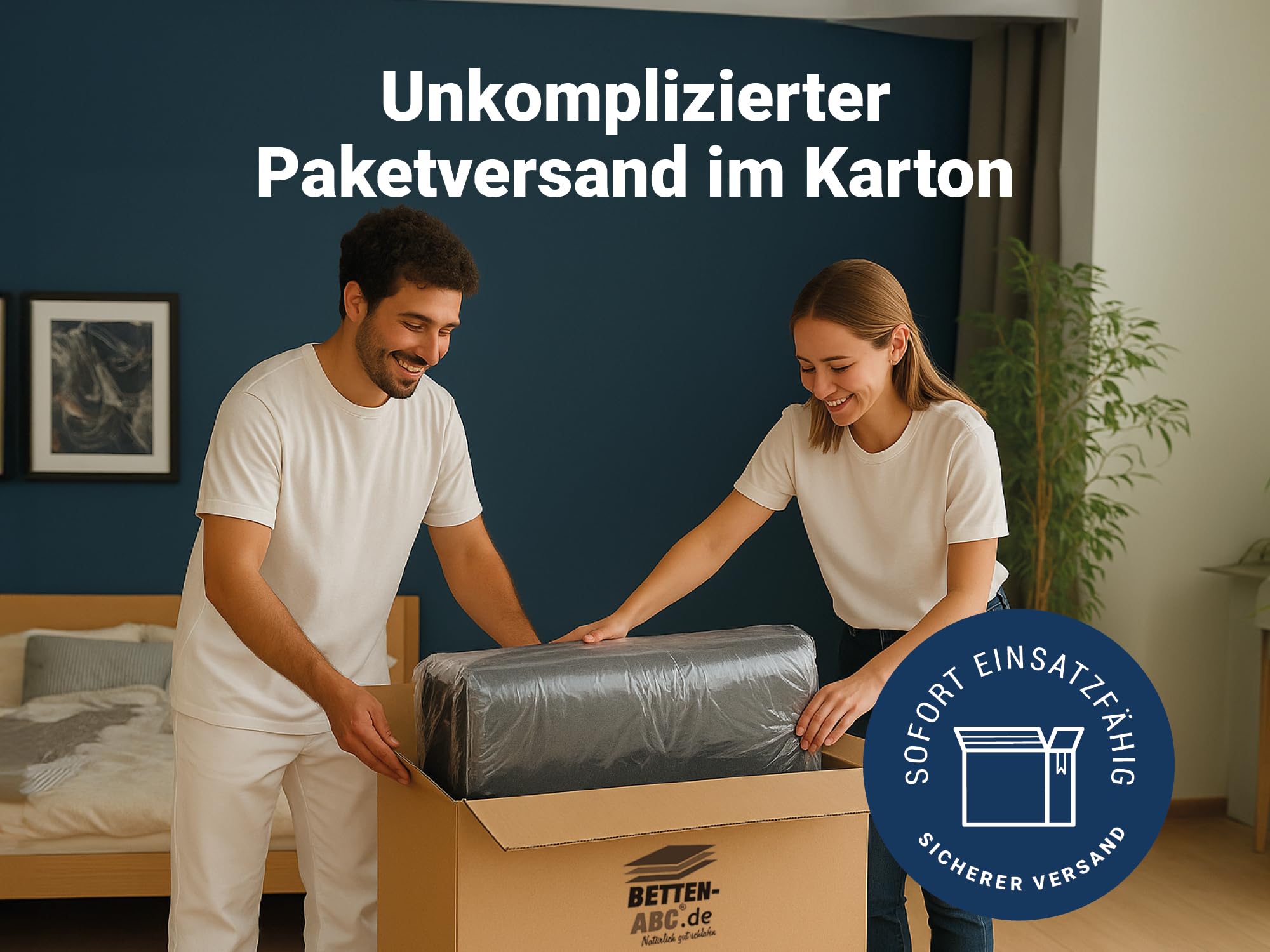 Betten-ABC - Faltmatratze anthrazit (3-TLG.) - ideale für Gäste - Klappmatratze für Reisen, Camping & Kinder zum Spielen - Oeko-TEX-Zertifiziert - Bezug aus Baumwolle & Polyester - leicht verstaubar